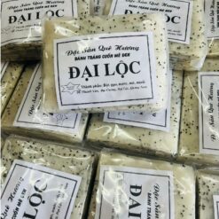 400g Bánh tráng gạo mè đen Đại Lộc, gạo quê nguyên chất 100%(45 lá)