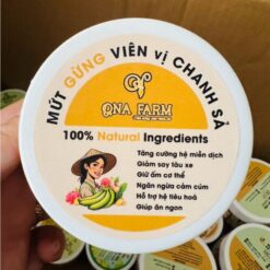 95g MỨT GỪNG VIÊN CHANH SẢ QNA FARM thơm cay nồng
